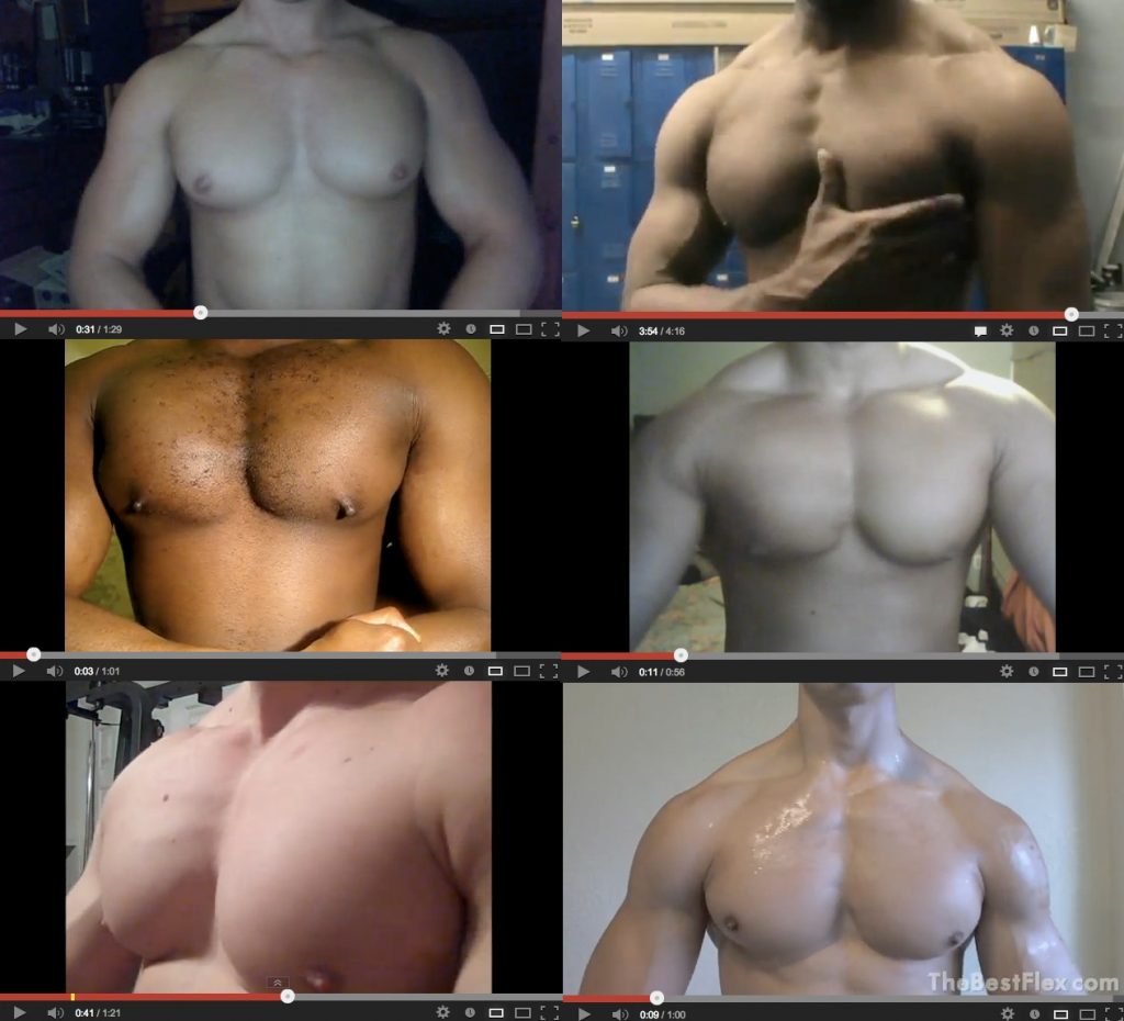 Collage aus YouTube-Screenshots, 2013