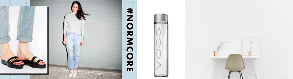 Sehr clean: Norm-Core, Voss-Wasser und Minimalismus auf Instagram