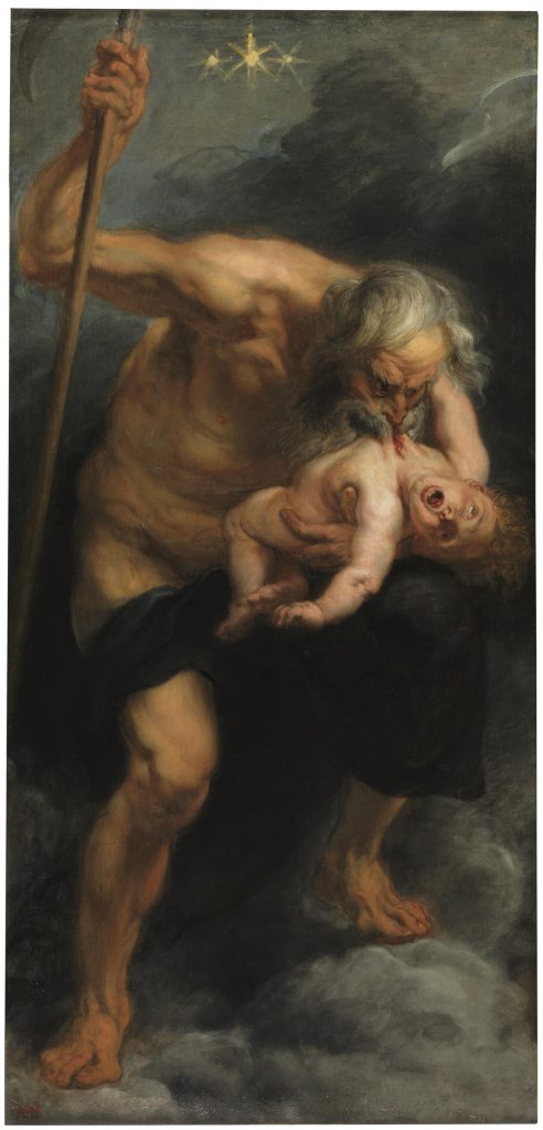 Saturn verschlingt seinen Sohn. Peter Paul Rubens, ca. 1636-1638.